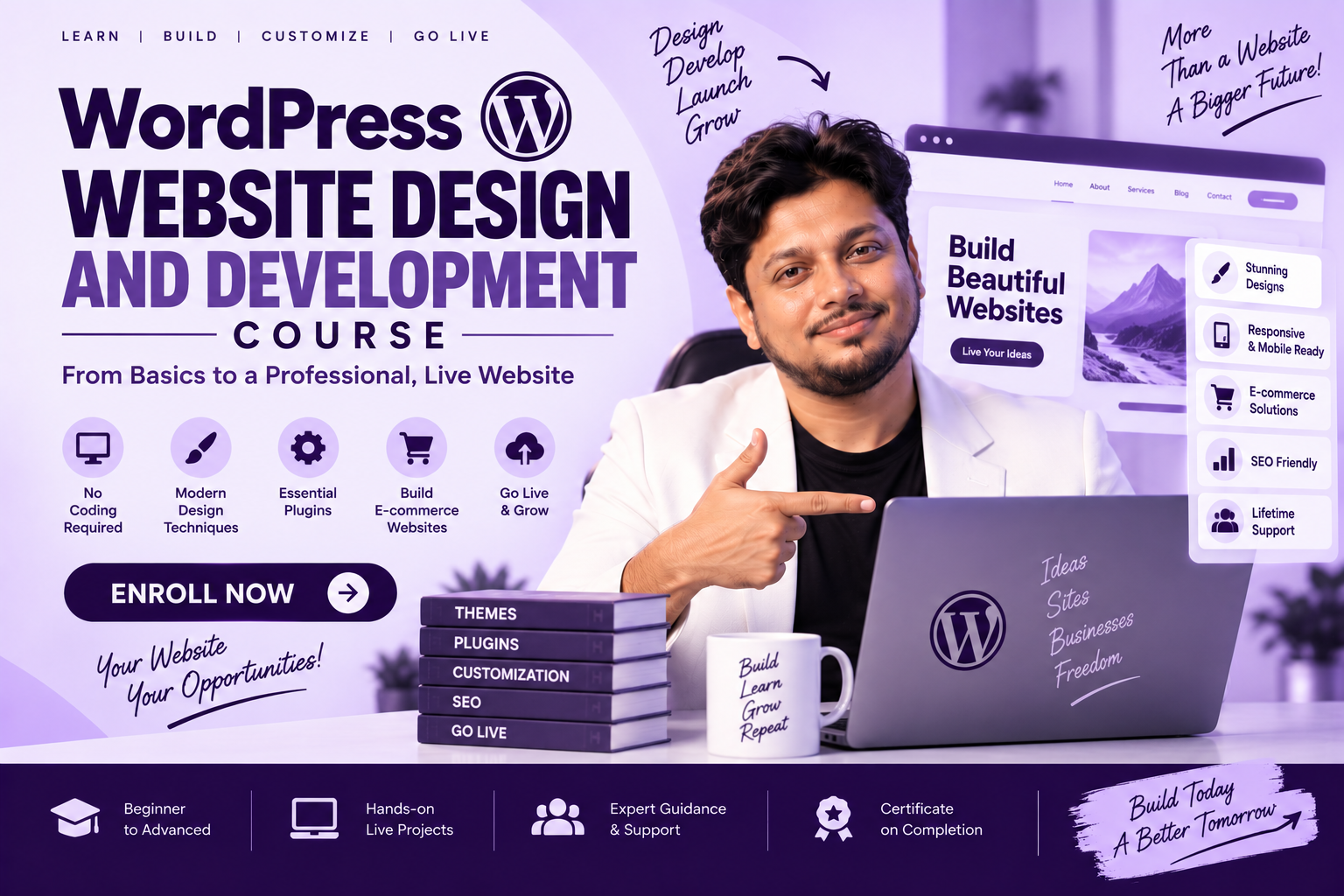 Wordpress website development course